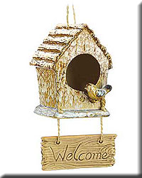 Folk Art Welcome Birdhouse