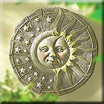 Sun and Star Garden Plaque