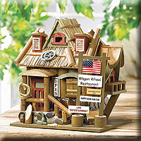 WAGON WHEEL RESTAURANT BIRDHOUSE
