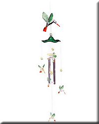 ACRYLIC HUMMINGBIRD WIND CHIMES