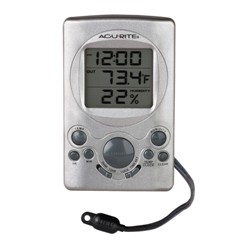 Digital Therm with Humidity Gauge and Clock