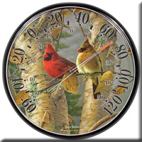 James Hautman Outdoor Cardinals Thermometer