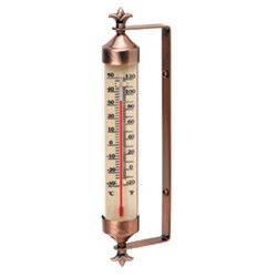 WEATHERED COPPER THERMOMETER