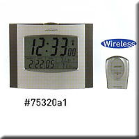 WIRELESS ATOMIX CLOCK THERM WITH SENSOR