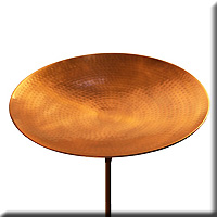 Burnt Copper Bird Bath