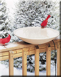 HEATED BIRD BATH 20IN WITH HARDWARE