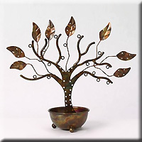 Jewelry Tree with Bowl Large