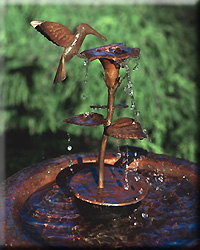 COPPER DRIPPER FOUNTAIN HBIRD