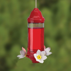 CRYSTAL LANTERN H BIRD FEEDER 8 OZ GLASS