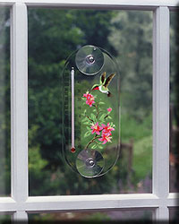 HUMMINGBIRD AZELA WINDOW THERMOMETER