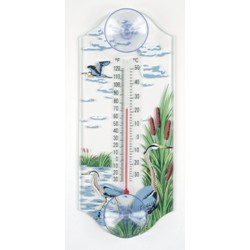 GREAT BLUE HERON THERMOMETER