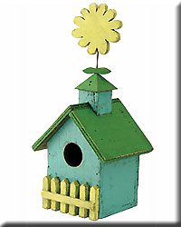 Birdhouse Flower Top