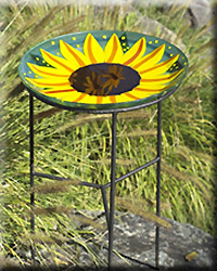 NINART BIRD BATH SUNFLOWER