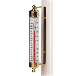 Vermont Outdoor Thermometer Brass