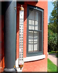 Vermont Estate Thermometer Brass