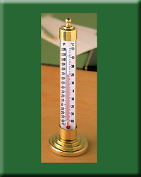 Vermont Tabletop Thermometer Brass