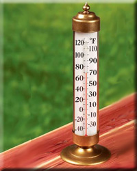 VERMONT DECK THERMOMETER BRASS