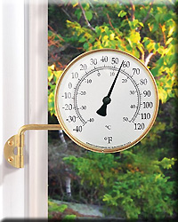 VERMONT DIAL THERMOMETER BRASS