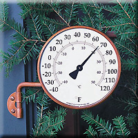 VERMONT DIAL THERMOMETER COPPER