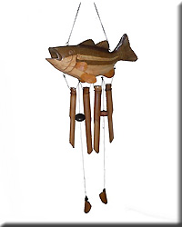 BIG MOUTH BASS WIND CHIME