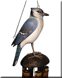 BLUE JAY WIND CHIME