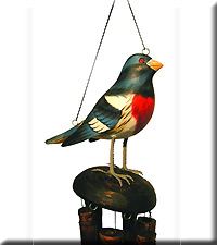 Rose breasted Grosbeak Wind Chime