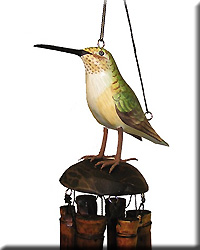 ROFOUS HUMMINGBIRD WIND CHIME