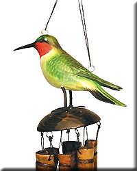 RUBY THROATED HUMM WIND CHIME