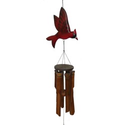 FLAT CARDINAL WIND CHIME