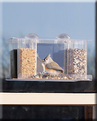 SONGBIRD ONE WAY MIRROR WINDOW BIRD FEEDER