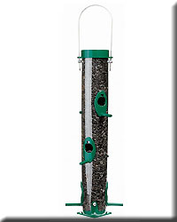 GREEN BIRD FEEDER 15IN WITH 6 PORTS
