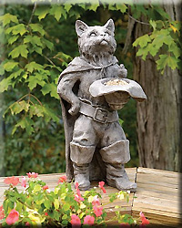 PUSS N BOOTS STATUARY FEEDER