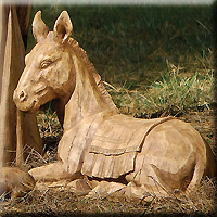 LARGE DONKEY STATUARY