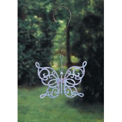 Scroll Butterfly Blue Small