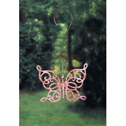 Scroll Butterfly Pink Small