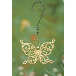 SCROLL BUTTERFLY YELLOW SMALL