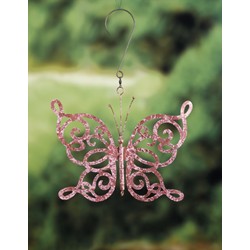 Scroll Butterfly Pink Large