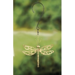 SCROLL DRAGONFLY YELLOW SMALL