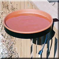 HEATED BIRD BATH WITH CLAMP ON