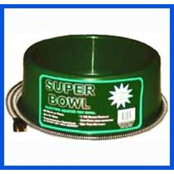 ROUND HEATED PET BOWL 60 WATT GREEN