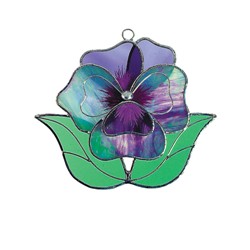 Purple Pansy Sun Catcher