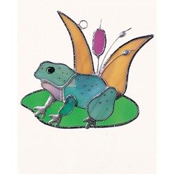 FROG ON LILY PAD SUN CATCHER