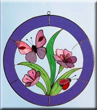 Butterfly Ladybug Window Art