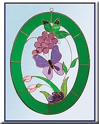 Grapes and Butterfly 3D Window