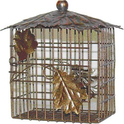 DECORATIVE LEAF DOUBLE SUET BASKET