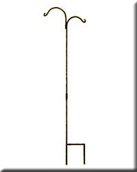 Wrought Iron Shepherd Hook 90in DBL