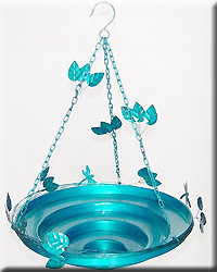 BIRD BATH ATTRACTS DRAGONFLIES AND BIRDS