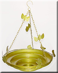 BIRD BATH ATTRACTS BUTTERFLIES LG YELLOW