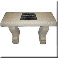 Resin Memorial Bench Gone Yet Not Forgotten