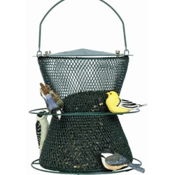 GREEN HOURGLASS BIRD FEEDER